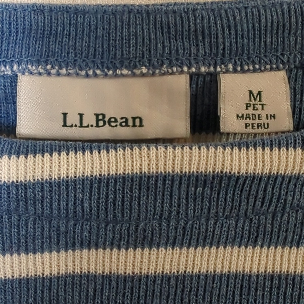 LL Bean Cotton Knit Top MP - Picture 2 of 5